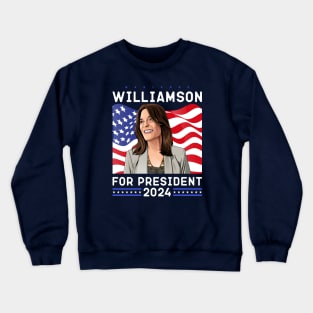 Marianne Williamson 24 For President 2024 Crewneck Sweatshirt